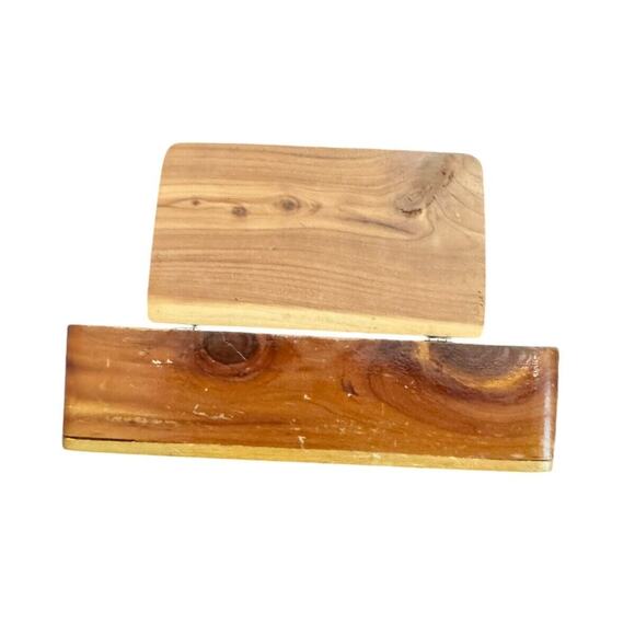 Meramec Caverns Missouri Stanton MO Wood Souvenir Box Trinket Jewelry VTG READ - Picture 7 of 12